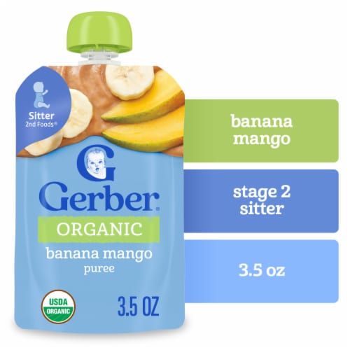 Gerber Organic 2nd Foods Baby Food Banana Mango Baby Food Tub - Banana Mango