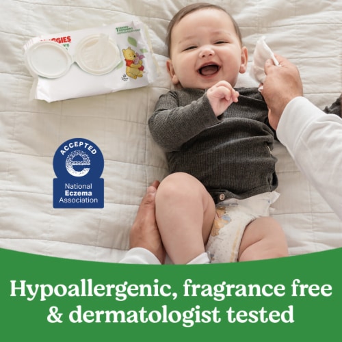 Huggies Natural Care Sensitive Unscented Baby Wipes - 10 pk / 56 ct