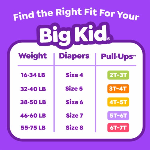Pull-Ups Girls Potty Training Pants 4T-5T (38-50 lbs) - Girls 4T-5T / 56 ct