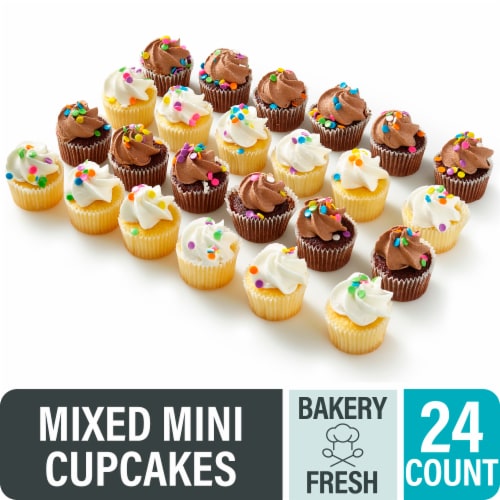 Bakery Fresh Vanilla and Chocolate Mini Cupcakes - Bakery Fresh Vanilla and Chocolate Mini Cupcakes