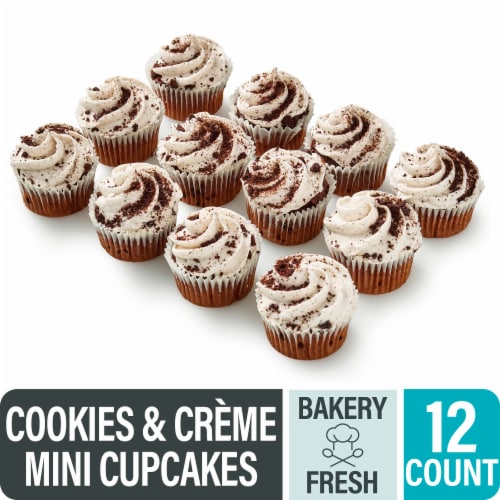 Bakery Fresh Vanilla Mini Cupcakes - Cookies & Crème