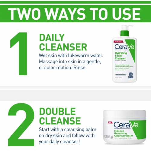 CeraVe Hydrating Facial Cleanser, Daily Face Wash For Dry Skin, Fragrance-Free - 3 fl oz