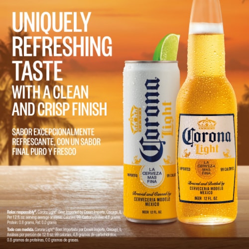 Corona Light Mexican Lager Import Light Beer - Corona Light Mexican Lager Import Light Beer