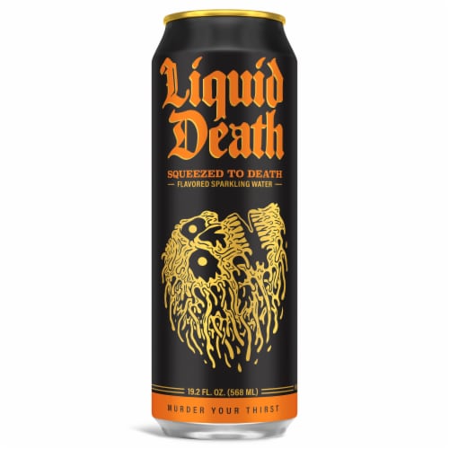 Liquid Death Squeezed to Death Orange Sparkling Water - Liquid Death Squeezed to Death Orange Sparkling Water