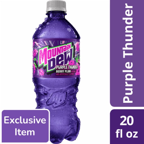 Mountain Dew Purple Thunder Soda Bottle - Mountain Dew Purple Thunder Soda Bottle