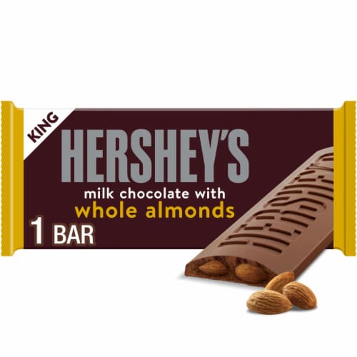 HERSHEY'S Milk Chocolate with Whole Almonds King Size Candy Bar - 2.6 oz selected