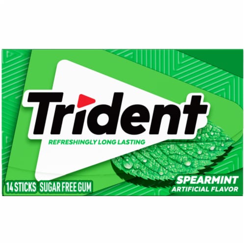 Trident Spearmint Sugar Free Gum - 14 pc selected