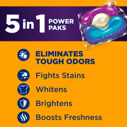 ARM & HAMMER Plus OxiClean with Odor Blasters Fresh Burst Laundry Detergent 5-in-1 Power Paks - 24 ct