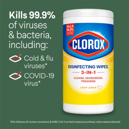 Clorox Disinfecting Wipes Crisp Lemon - Clorox Disinfecting Wipes Crisp Lemon