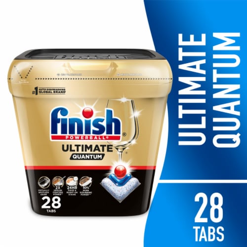 Finish Ultimate Quantum Dishwasher Detergent Pods - 28 ct