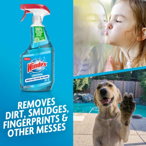 Windex® Glass Cleaner, Original Blue, Spray Bottle, 23 fl oz - Windex® Glass Cleaner, Original Blue, Spray Bottle, 23 fl oz