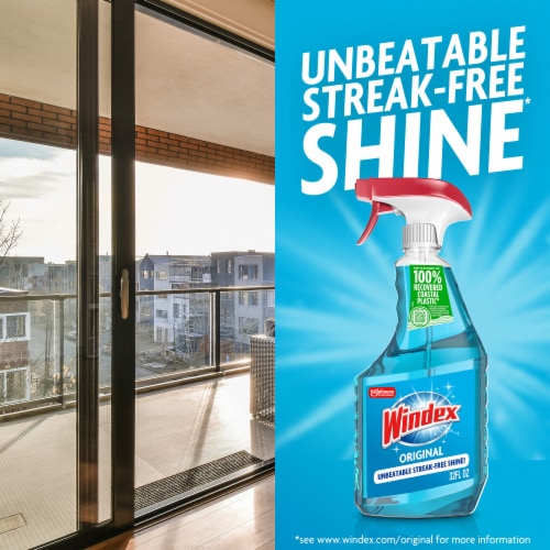Windex® Glass Cleaner, Original Blue, Spray Bottle, 23 fl oz - Windex® Glass Cleaner, Original Blue, Spray Bottle, 23 fl oz