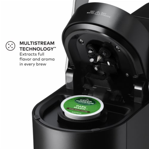Keurig K- Slim Single Serve K-Cup Pod Coffee Maker, Multistream Technology, Storm Blue - Black