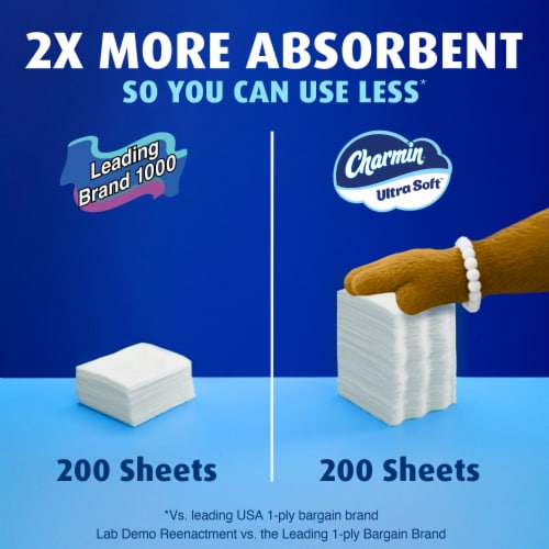 Charmin Ultra Soft Toilet Paper 6 Mega XL Rolls - 12 rolls