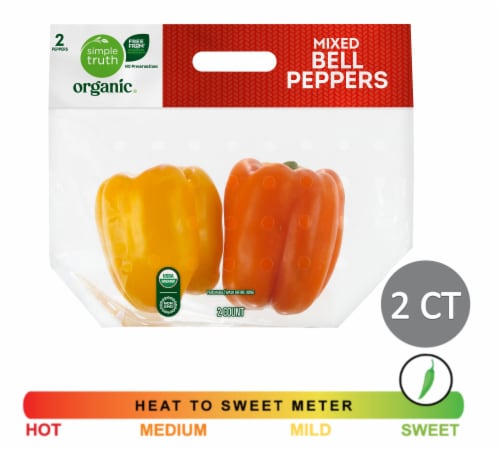 Fresh Large Green Bell Pepper - Mixed, front