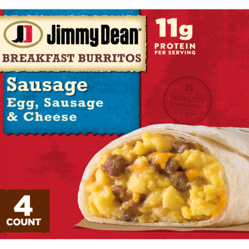 Jimmy Dean Frozen Egg Sausage and Cheese Breakfast Burritos - Jimmy Dean Frozen Egg Sausage and Cheese Breakfast Burritos