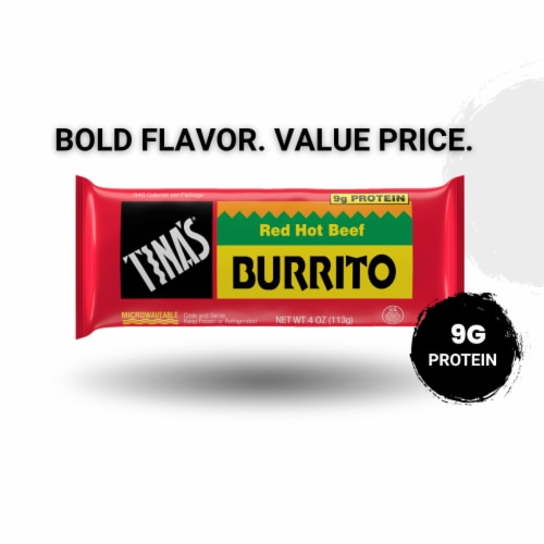 Tina's® Red Hot Beef Frozen Burrito - Tina's® Red Hot Beef Frozen Burrito