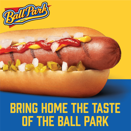 Ball Park Bun Length Beef Hot Dogs - Ball Park Bun Length Beef Hot Dogs, left