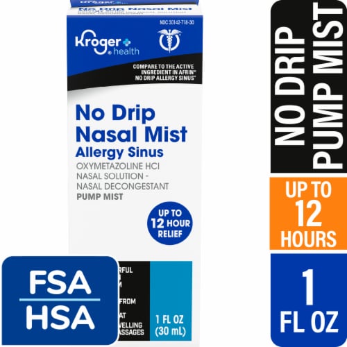 Kroger® Nasal Decongestant Maximum Strength Nasal Spray Oxymetazoline HCl - No Drip