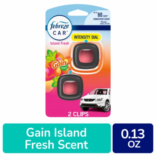 Febreze Car Air Freshener Vent Clip Gain Island Fresh Scent Car Vent Clip - Febreze Car Air Freshener Vent Clip Gain Island Fresh Scent Car Vent Clip