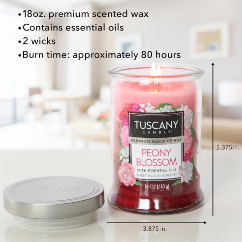 Tuscany Candle™ Triple Pour Jar Candle - Peony Blossom - Peony Blossom