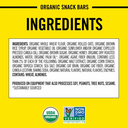 Dave's Killer Bread Oat-Rageous Honey Almond Organic Snack Bars - Oat-Rageous Honey Almond