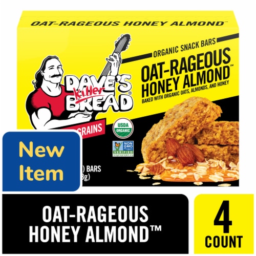 Dave's Killer Bread Oat-Rageous Honey Almond Organic Snack Bars - Oat-Rageous Honey Almond