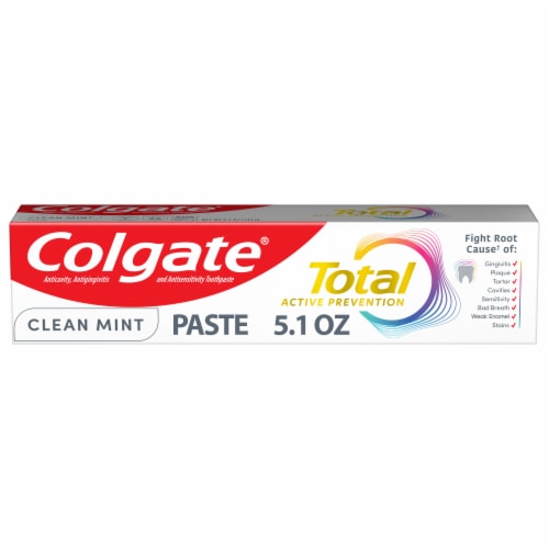 Colgate Total Active Prevention Clean Mint Toothpaste - Colgate Total Active Prevention Clean Mint Toothpaste