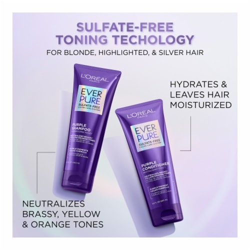 L'Oreal Paris Elvive Sulfate Free Glossing Purple Shampoo - L'Oreal Paris Elvive Sulfate Free Glossing Purple Shampoo