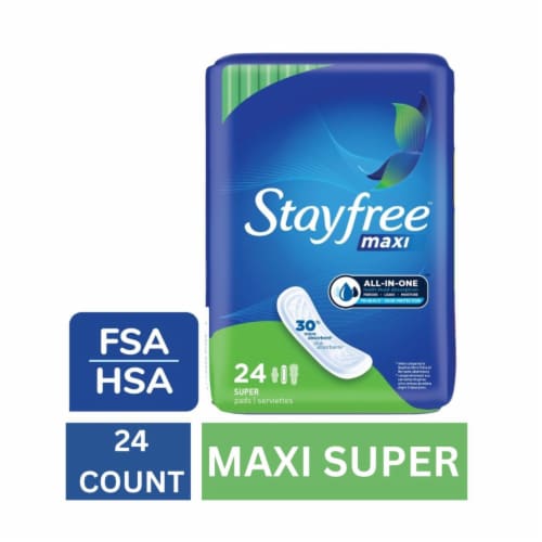 Stayfree Maxi Pads with Wings for Women Regular Absorbency Unscented - Stayfree Maxi Pads with Wings for Women Regular Absorbency Unscented