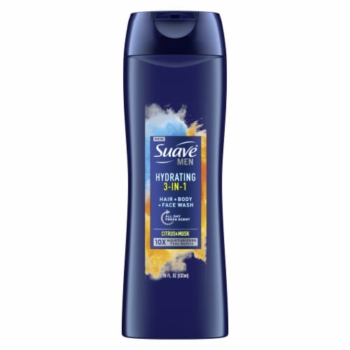 Suave Men Hydrating 3-In-1 Hair + Body + Face Wash - Suave Men Hydrating 3-In-1 Hair + Body + Face Wash