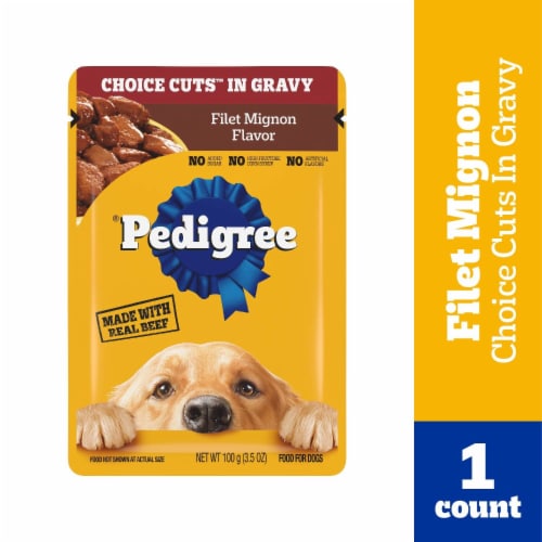 Pedigree Choice Cuts In Gravy Adult Soft Wet Dog Food Pouch Filet Mignon - Pedigree Choice Cuts In Gravy Adult Soft Wet Dog Food Pouch Filet Mignon
