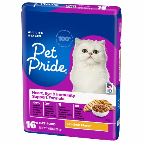 Pet Pride® Heart Eye & Immunity Support All Life Stages Dry Cat Food Chicken Flavor - 16 pounds