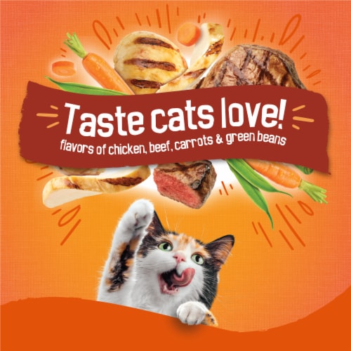 Purina Friskies Tender & Crunchy Combo Adult Dry Cat Food Chicken, Beef Flavors - Purina Friskies Tender & Crunchy Combo Adult Dry Cat Food Chicken, Beef Flavors